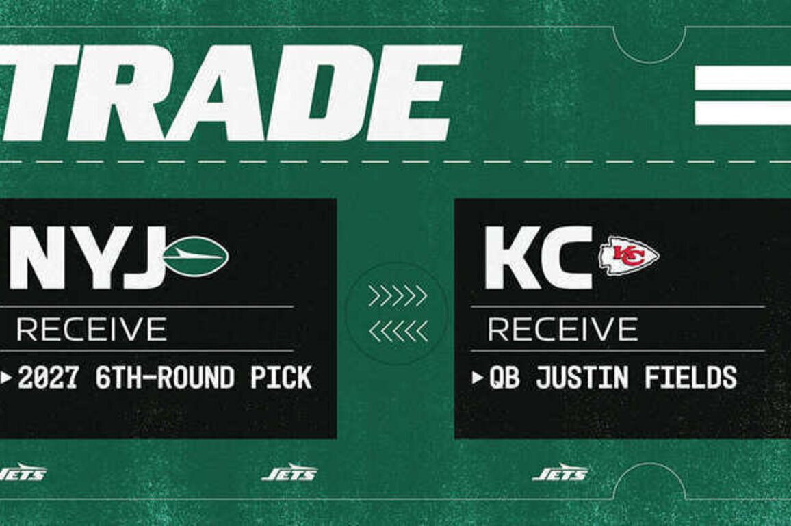 Jets Trade QB Justin Fields to Kansas City Chiefs