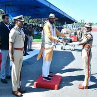 Nayab Singh Saini participates in 55th passing out parade and oath-taking ceremony at CRPF Academy