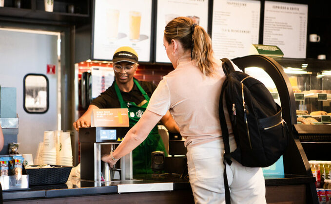 Starbucks launches a reusable cup test at stores in Napa and