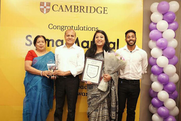 India Teacher Wins 2026 Global Cambridge Dedicated Teacher Award