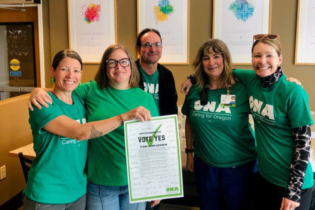 OR healthcare workers turn to unions to soothe corporate woes  