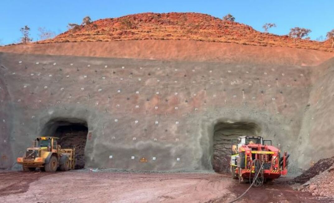 The Sulphur Springs exploration decline and boxcut excavation begins.