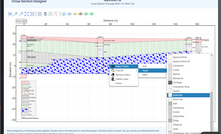  The ‘Cross Section Designer’ in the recently launched RSLog web application from Rocscience