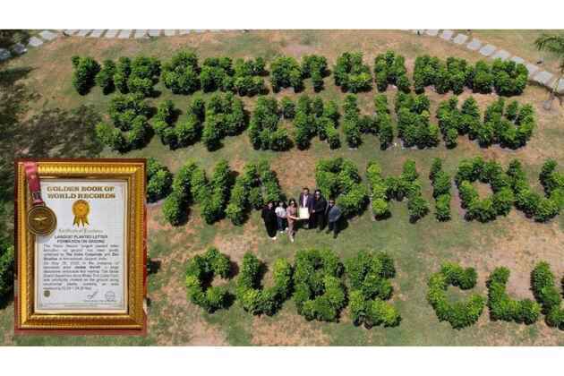 The Cube Club Creates World Record with 10,000 Plant Green Installation, Celebrates 1 Lakh Tree Plantation Milestone with Jackie Shroff