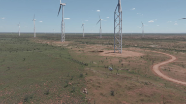 Fortescue's East Pilbara Generation Hub wind farm concept image