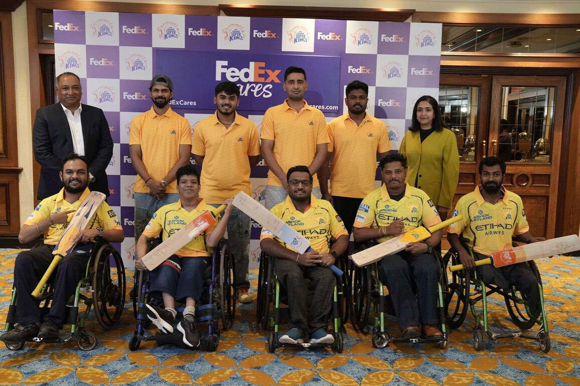 FedEx and CSK Bring Cricketing Inspiration to Mumbai Wheelchair Athletes