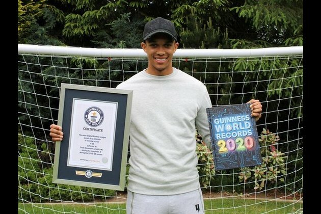 Liverpool's Trent Alexander-Arnold enters Guinness World Records book