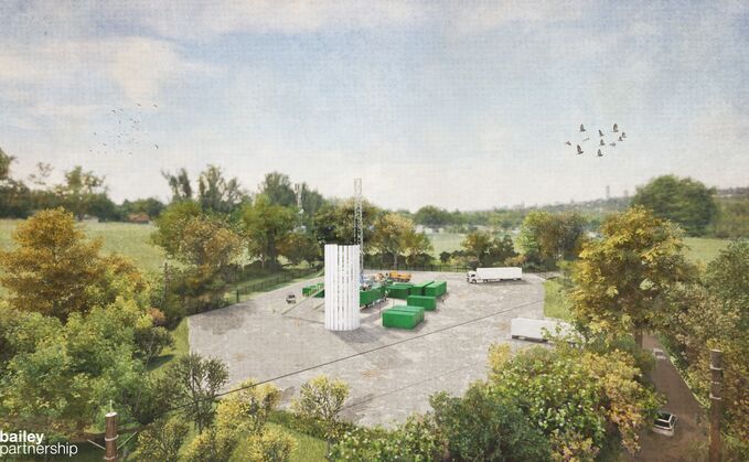 A computer-generated image of Cornish Lithium’s Copper House Lithium Project – Credit: Bailey Partnership