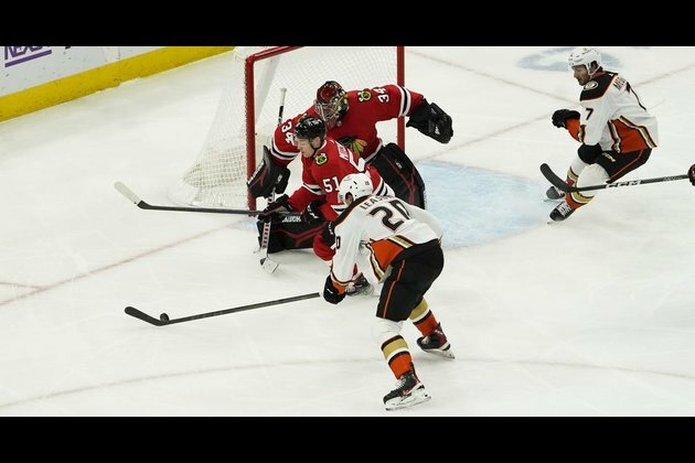 Frank Vatrano helps Ducks end skid vs. Blackhawks in OT