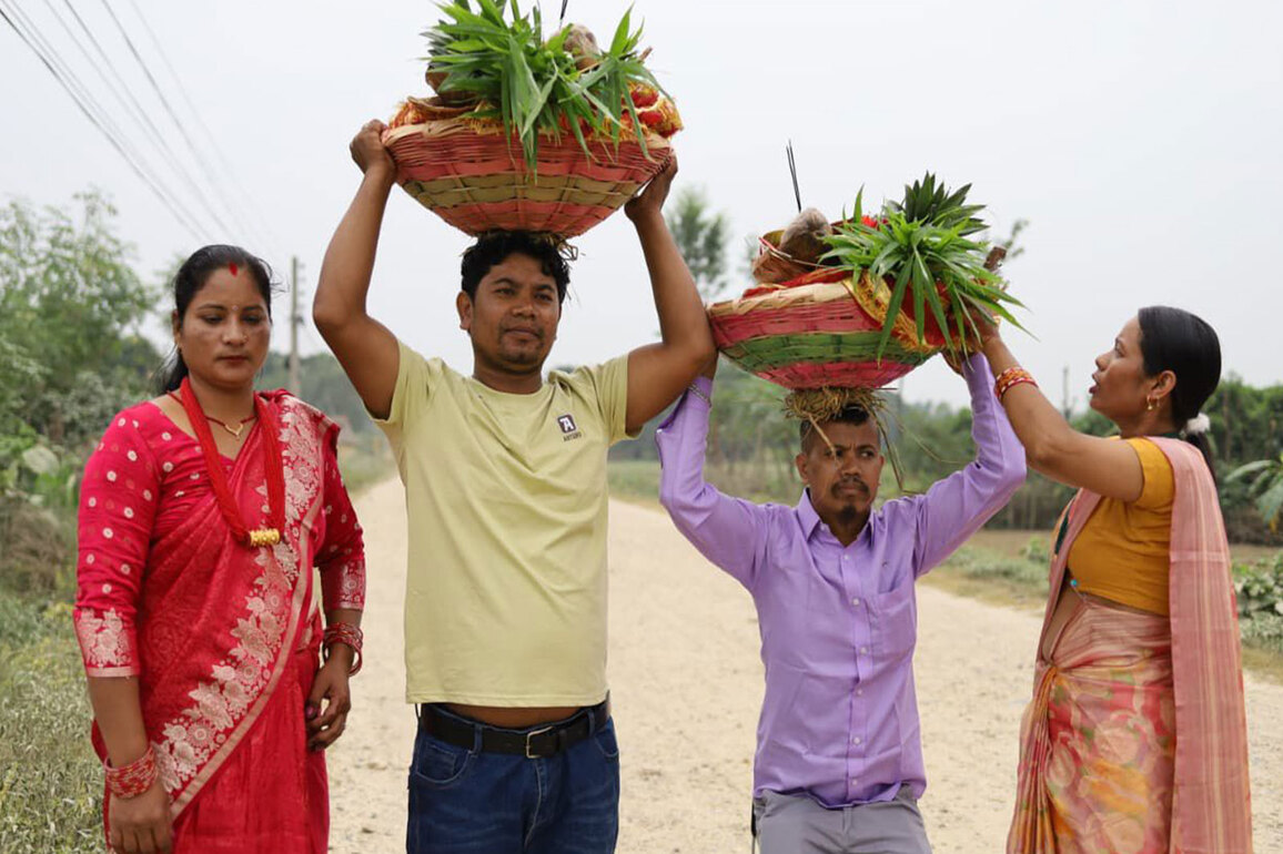 Devotees in southern plains of Nepal pray for end of disasters as they observe 'Chhath'