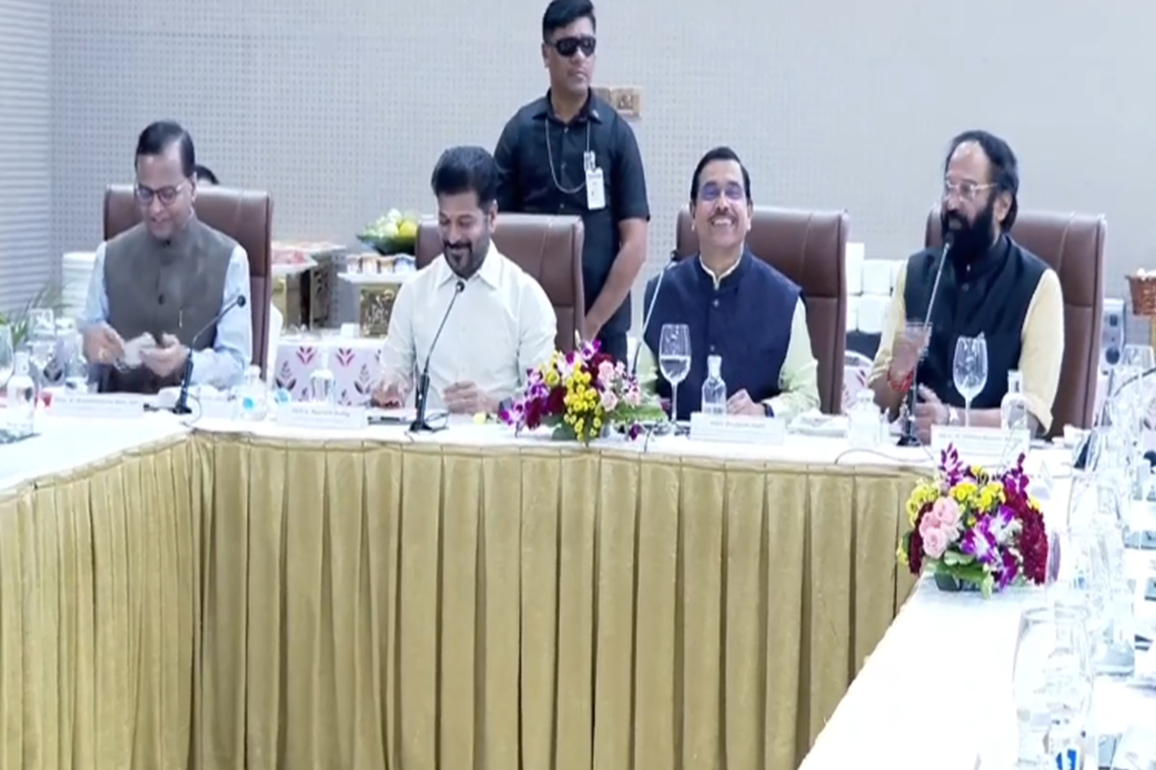 Telangana CM Reddy holds breakfast meeting with Union Minister Pralhad Joshi