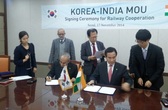 MoU between Indian Railways and South Korea