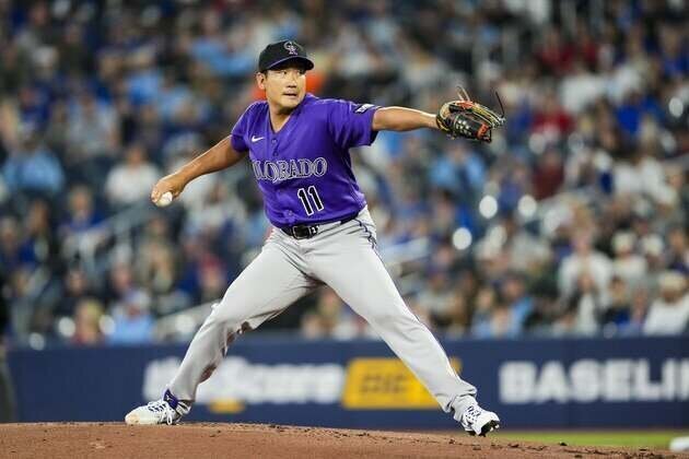 Rockies explode for 7-run inning, rout Jays for first victory