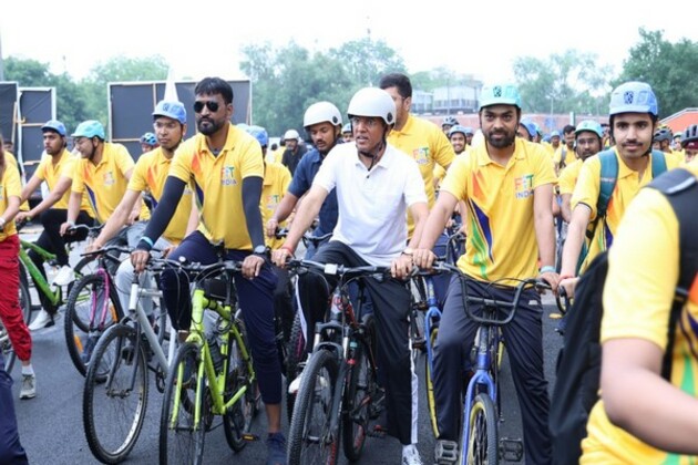 "Remind everyone to take up cycling or some form of fitness": Sports Minister Mansukh Mandaviya
