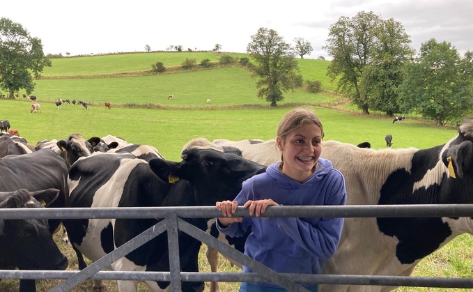 Dairy farmer Jessica Ellwood said she wants to play an important role in encouraging more women into the industry