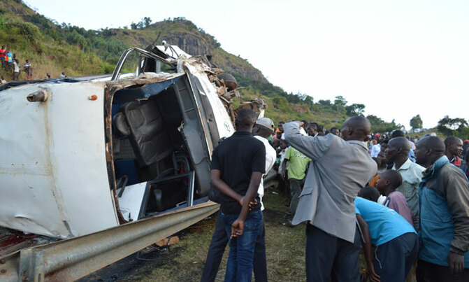 Kapchorwa accident: Police start identifying victims Kapchorwa accident: Police start identifying victims