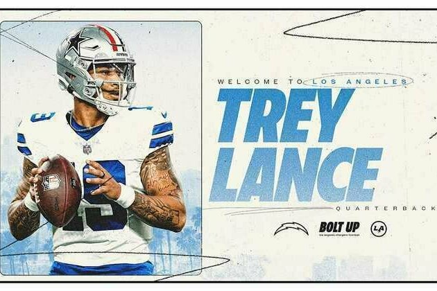 Los Angeles Chargers Agree to Terms with Trey Lance