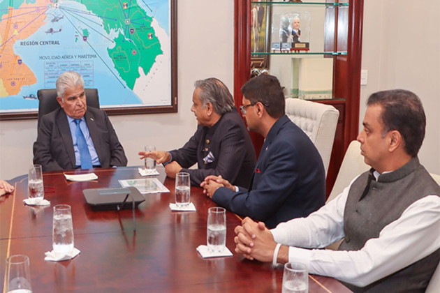 Shashi Tharoor-led delegations meets Panama President Jose Raul Mulino