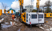 The first Klemm KR 806-3E electric rig being put to work by Bauer Funderingstechniek on a construction site in the Netherlands. Credit: Klemm 