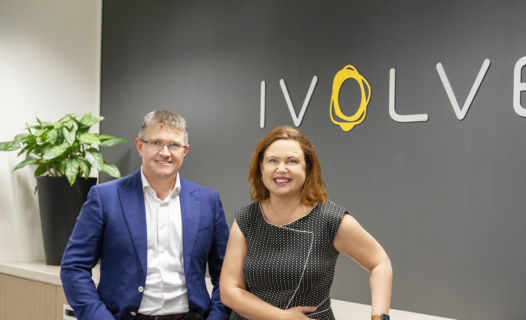 David Eagle (left) and Kim Parascos.