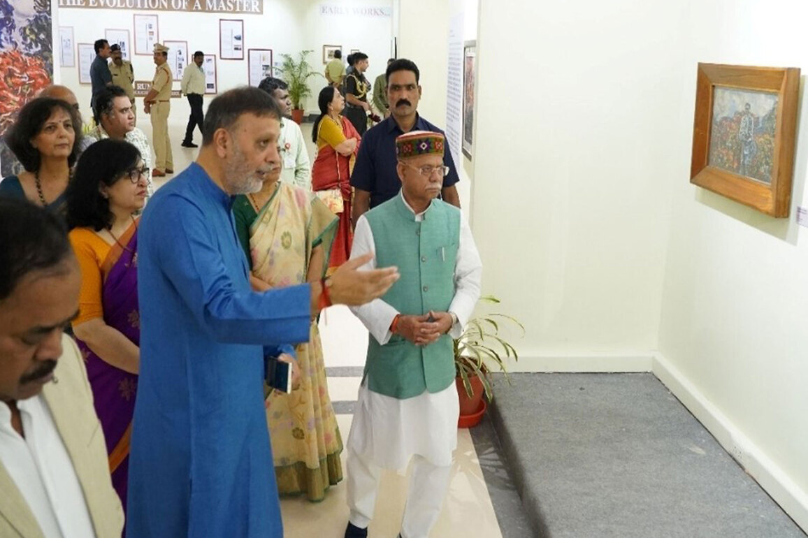 Shri Shiv Pratap Shukla - Hon Governor of Telangana Inaugurates Rumale Chennabasaviah's Retrospective at Salar Jung Museum Hyderabad