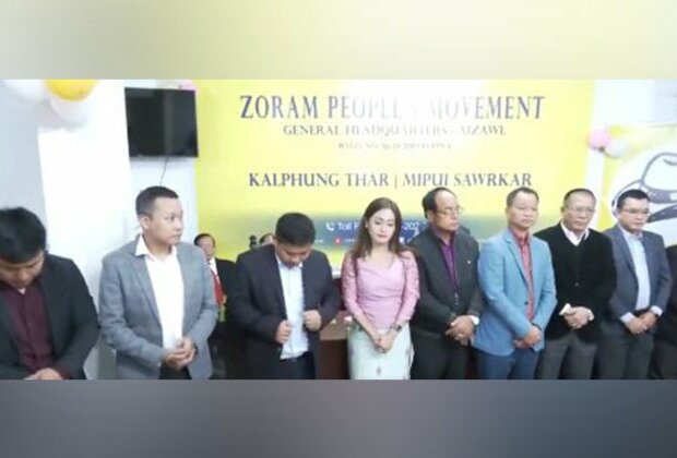 Mizoram: Zoram People's Movement holds worship service at party office in Aizawl