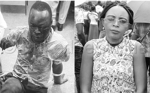 Joseph Muchurezi eyasaze mukyala we obulago. Wano yabadde ku mpingu mu ddwaaliro e Mulago. Ku ddyo, Sharon Amutuhaire eyattiddwa Joseph Muchurezi eyasaze mukyala we obulago. Wano yabadde ku mpingu mu ddwaaliro e Mulago. Ku ddyo, Sharon Amutuhaire eyattiddwa