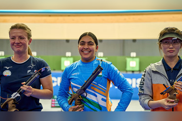 Suruchi Singh clinches gold in women's 10m air pistol at ISSF World Cup in Munich