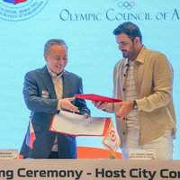 (SP)CHINA-SANYA-ASIAN-BEACH GAMES-HOST CITY CONTRACT-SIGNING CEREMONY(CN)