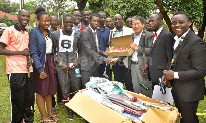 Japan donates Gateball equipment to Uganda Japan donates Gateball equipment to Uganda