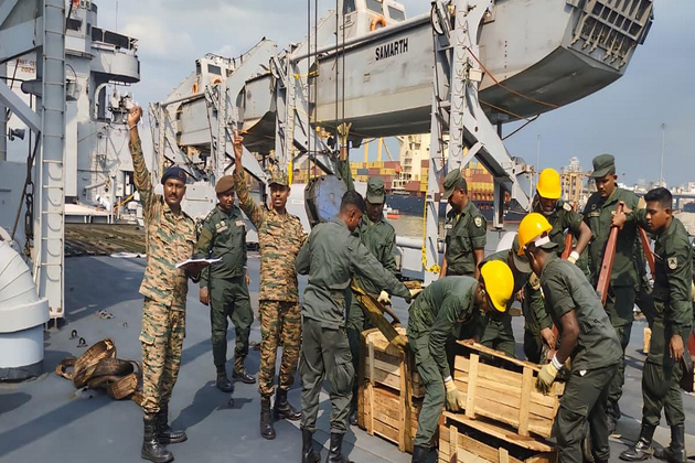Indian Army transports ten extra-wide bridges under Operation Sagarbandhu to Sri Lanka