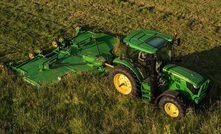  John Deere’s latest trailed mowers are available in widths up to 6.1m. Picture courtesy John Deere.