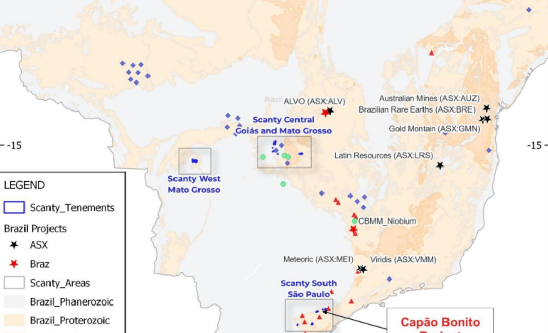 Projetos de terras raras da Scanty, adquirida pela PVW