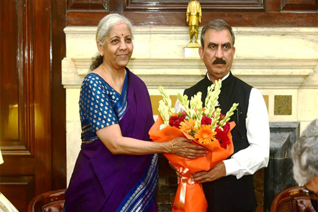 Himachal CM meets Union Finance Minister, calls for increasing borrowing limit of state