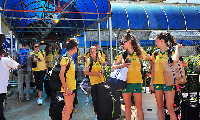 Team arrivals for World Cross Country Team arrivals for World Cross Country