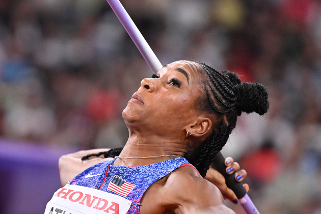 (SP)JAPAN-TOKYO-ATHLETICS-WORLD ATHLETICS CHAMPIONSHIPS-WOMEN'S HEPTATHLON-JAVELIN THROW