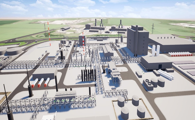 An artist's impression of the planned Immingham aviation biofuels plant | Credit: Velocys