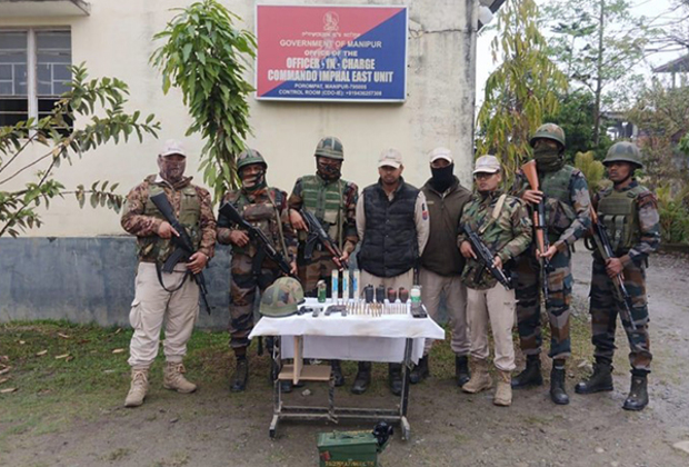 Security forces conduct operations in Manipur, recover arms and ammunition