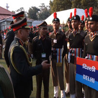 Army Chief General Upendra Dwivedi visits NCC Republic Day Camp, interacts with cadets at Army House
