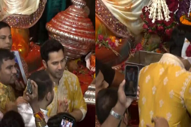 Ganesh Chaturthi 2025: Varun Dhawan offers prayers at Lalbaugcha Raja, greets fans outside pandal