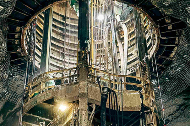 Shaft concrete lining at Tanami.