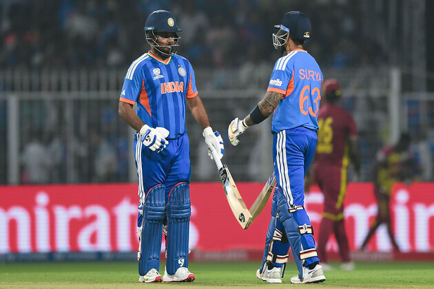 "Good things happen to good people who wait": Suryakumar Yadav praises Sanju Samson's blockbuster 97* against West Indies in must win match