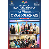 India-US Relations in Focus at the Inaugural Seminar of Motwani Jadeja Institute for American Studies