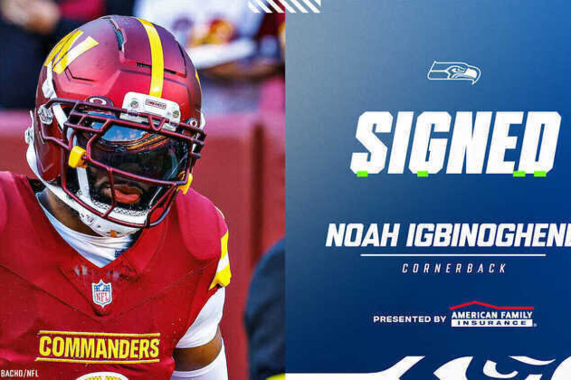 Seahawks Sign Cornerback Noah Igbinoghene