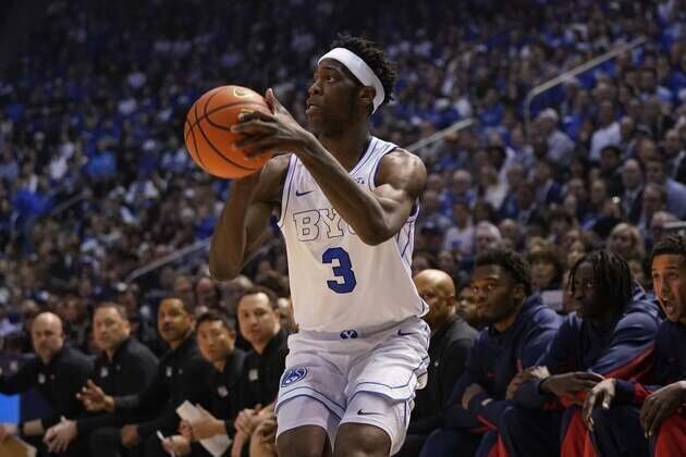 No. 13 BYU takes aim at No. 14 Kansas in likely battle of top NBA prospects