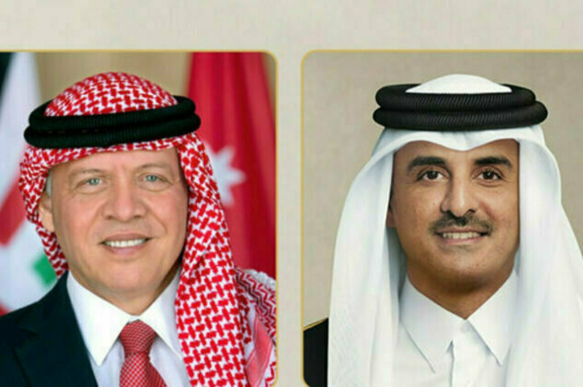 King of Jordan, Emir of Qatar affirm support for Syria