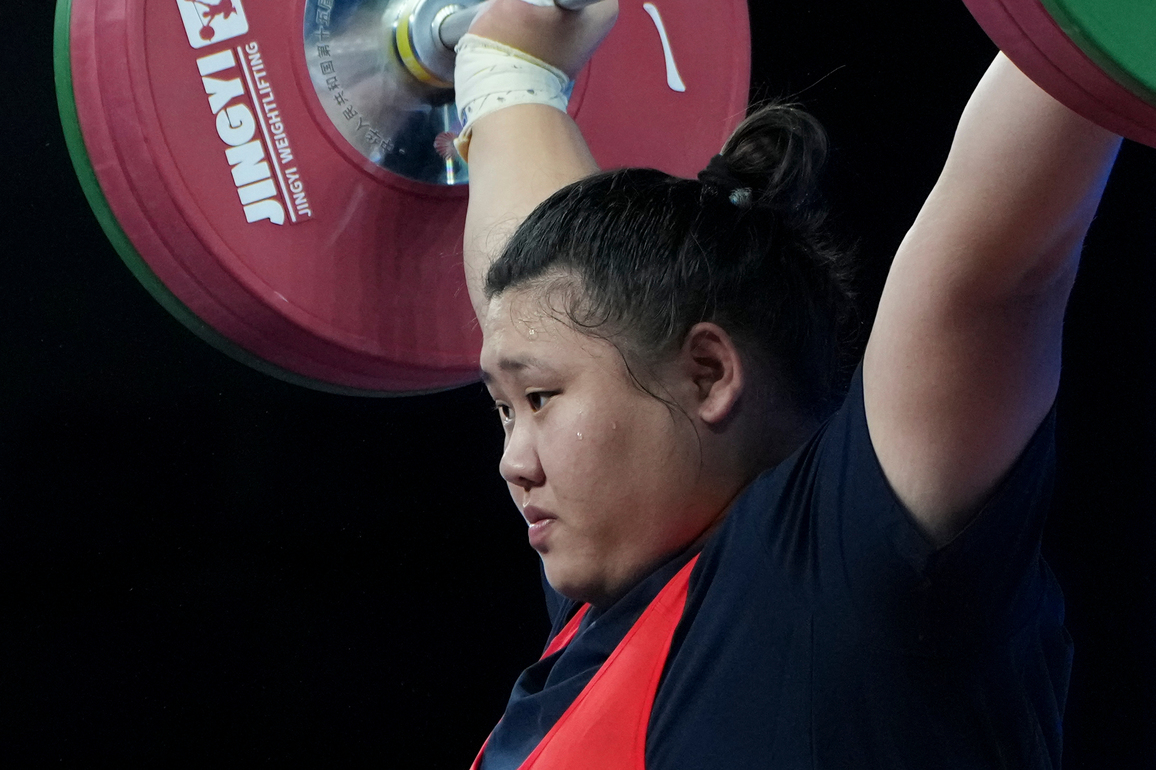 (SP)CHINA-15TH NATIONAL GAMES-WEIGHTLIFTING-WOMEN'S +87KG-FINAL (CN)