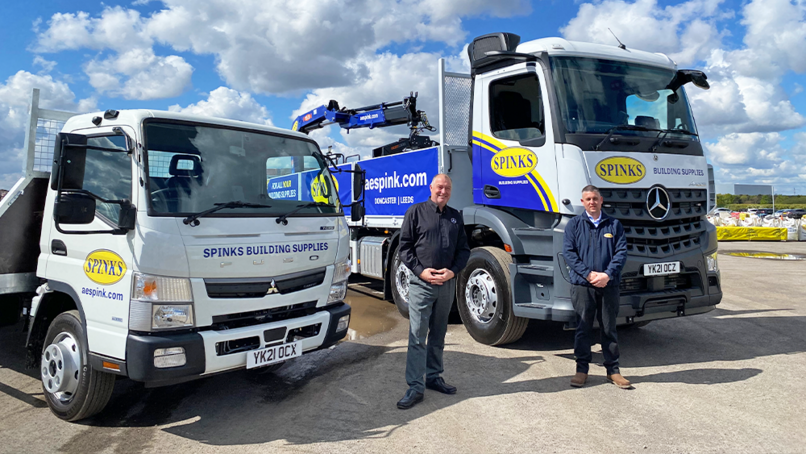 Paul Moorcroft, Truck Sales Executive at Northside Truck & Van, and Tony Billam, Transport Manager, AE Spink