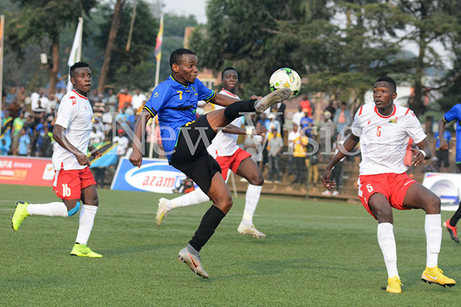  ction between anzania and enya during a  match at ugogo on unday