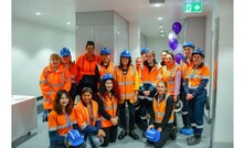  Tasmanian minister for women Jo Palmer with the Nyrstar team